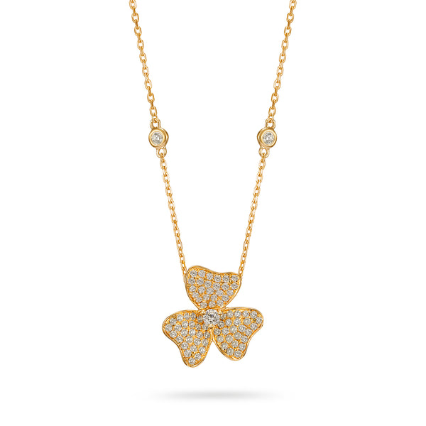 Flower Diamond Necklace